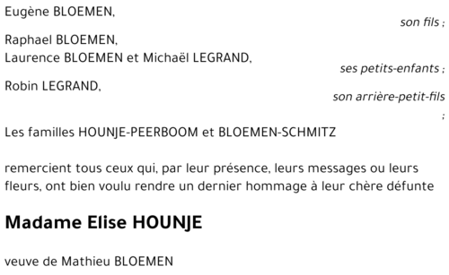 Elise HOUNJE