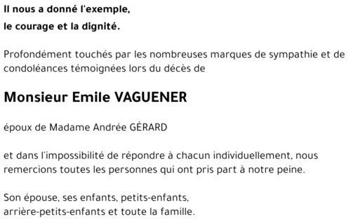 Emile VAGUENER
