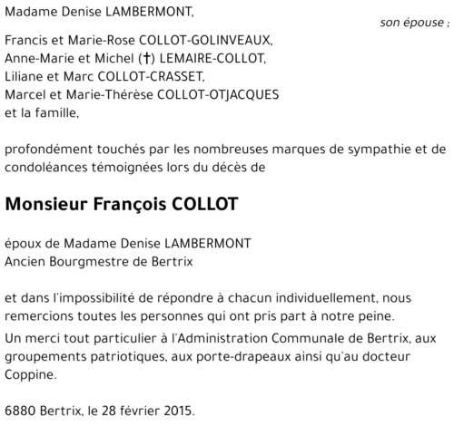 François COLLOT