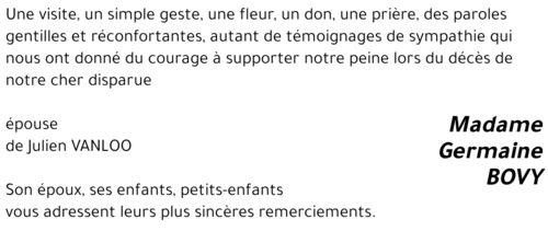 Germaine BOVY