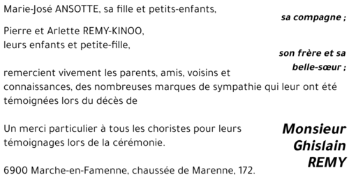 Ghislain REMY