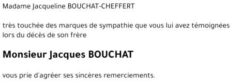 Jacques BOUCHAT