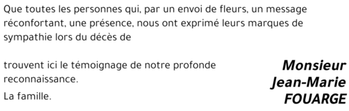 Jean-Marie FOUARGE