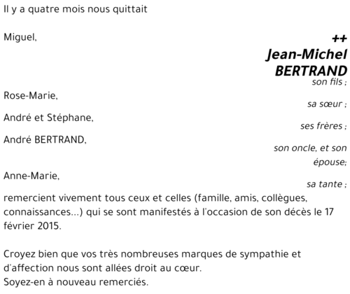 Jean-Michel BERTRAND