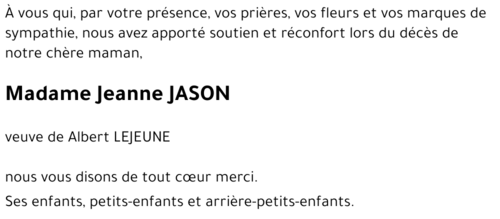 Jeanne JASON