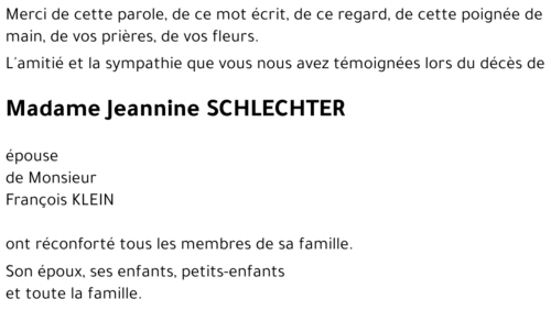 Jeannine SCHLECHTER