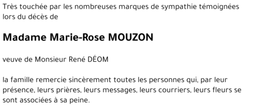 Marie-Rose MOUZON