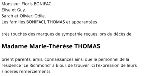 Marie-Thérèse THOMAS