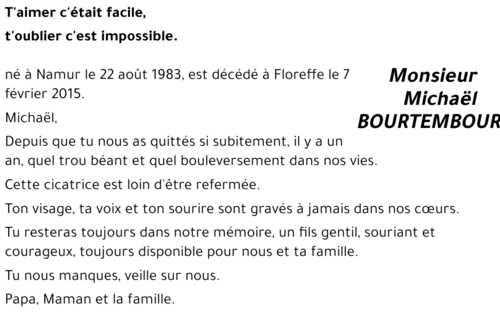 Michaël BOURTEMBOUR