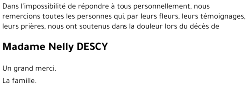 Nelly DESCY