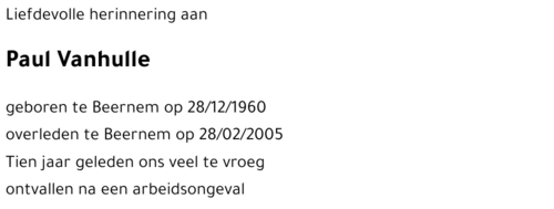 Paul Vanhulle