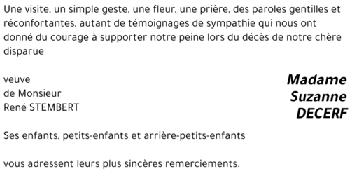 Suzanne DECERF