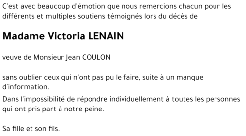 Victoria LENAIN