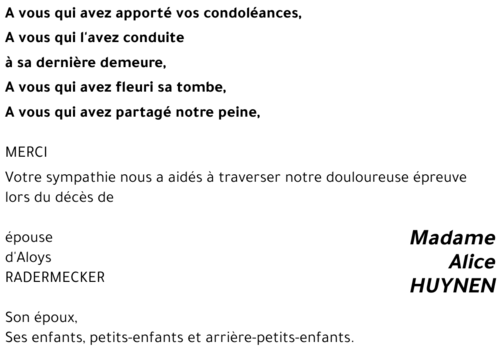 Alice HUYNEN