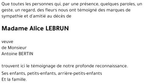 Alice LEBRUN