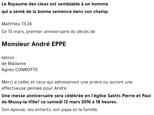 André EPPE 