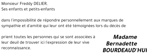 Bernadette BOURDEAUD'HUI