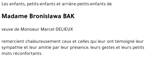 Bronislawa BAK