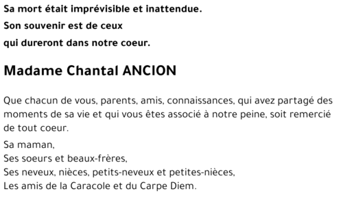 Chantal ANCION