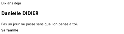 Danielle DIDIER 