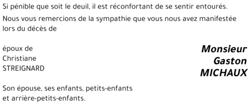 Gaston MICHAUX
