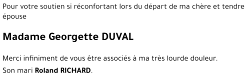 Georgette DUVAL 