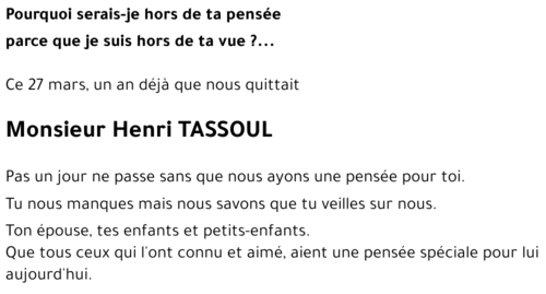 Henri TASSOUL