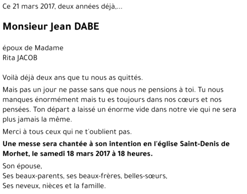 Jean DABE
