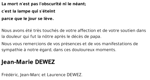 Jean-Marie DEWEZ