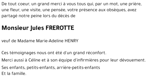 Jules FREROTTE