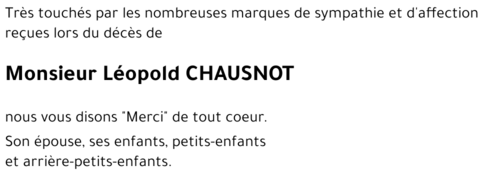 Léopold CHAUSNOT