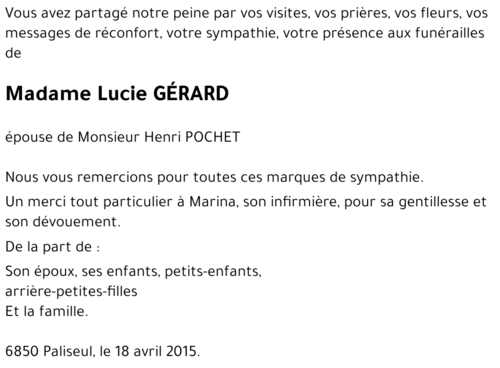 Lucie GÉRARD