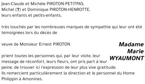 Marie WYAUMONT