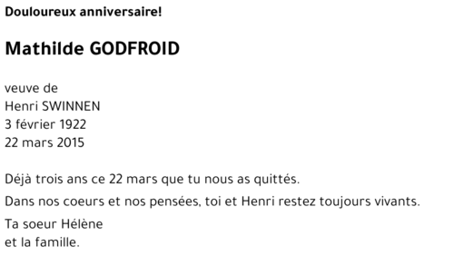 Mathilde GODFROID
