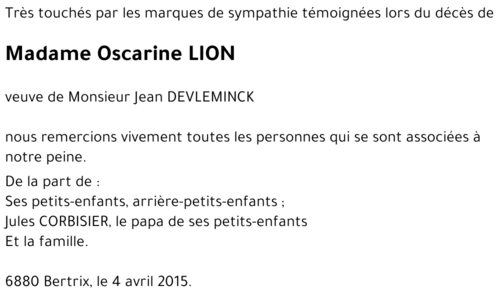 Oscarine LION