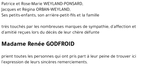 Renée GODFROID