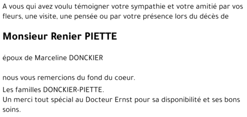 Renier PIETTE