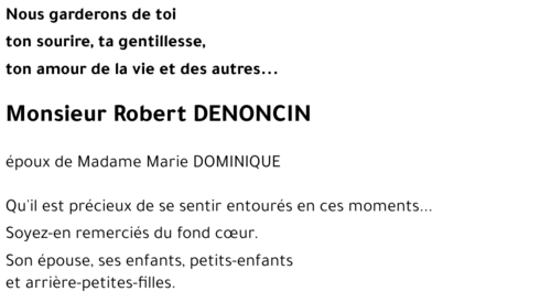 Robert DENONCIN