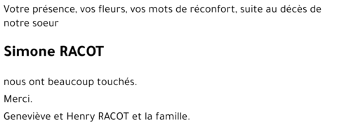 Simone RACOT