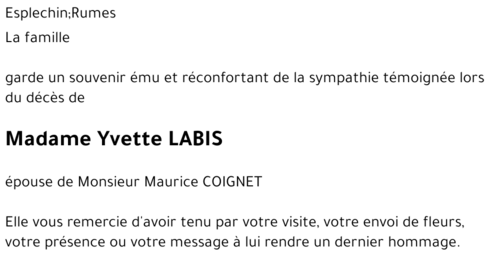 Yvette LABIS