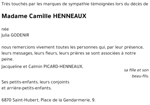 Camille HENNEAUX