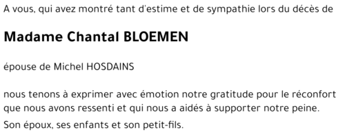 Chantal BLOEMEN