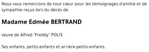 Edmée BERTRAND