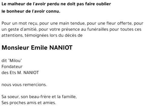 Emile NANIOT