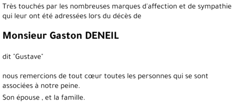 Gaston DENEIL