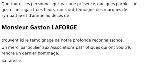 Gaston LAFORGE