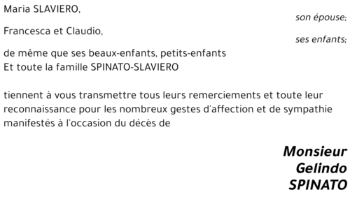 Gelindo SPINATO