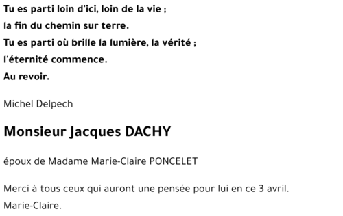 Jacques DACHY