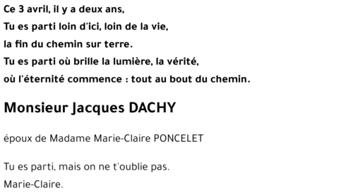 Jacques DACHY