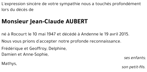 Jean-Claude AUBERT